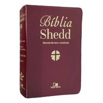 Biblia de estudo shedd ara capa luxo vinho com índice Biblia de estudo shedd ara capa luxo vinho com índice