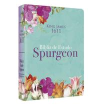 Bíblia de Estudo Spurgeon - Letra Grande - Luxo - Feminina - Editora Bv Books