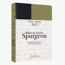 Bíblia de Estudo Spurgeon - Letra Grande - Luxo - Verde e Preta - BV BOOKS