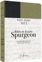 Bíblia de Estudo Spurgeon - Letra Grande - Luxo - Verde e Preta- Editora Bv Books