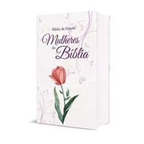 Bíblia de Estudo Temática Mulheres com Propósito Harpa Rosa Branca - CPP