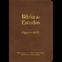 Bíblia De Estudos Gigantes Da Fé Marrom