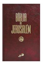 Bíblia de Jerusalém Letra Grande Encadernada Capa Dura Biblia Sagrada de Estudo Original Completa Lu -