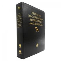 Bíblia De Recursos Para O Ministério Com Crianças - Luxo PU- Preta - Editora Hagnos