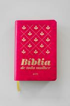 Bíblia de Toda Mulher (Rosa) Para Adulto Capa de Couro