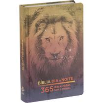 Bíblia Dia E Noite - 365 Dias E Noites Com A Palavra - Capa Leão