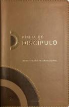 Bíblia do Discípulo - Capa Luxo Marrom Nova Versão Internacional - Vida