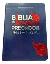 Bíblia Do Jovem Pregador Pentecostal - Capa Azul Luxo
