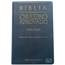 Bíblia do Obreiro Aprovado com Harpa Cristã Manual de Cerimonias Dicionário Versão Almeida Revista e Corrigida ARC Preto - Evangélica ,Cristã ,Pentecostal,Religião
