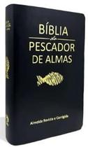 Bíblia do Pescador de Almas ARC Letra Maior Capa Média Luxo Preta - CPAD