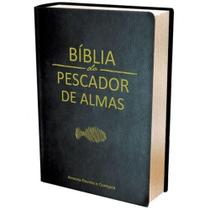 Bíblia do Pescador de Almas ARC Letra Normal Tamanho Médio Luxo Preta Bíblia do Pescador de Almas ARC Letra Normal Tamanho Médio Luxo Preta