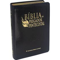 Bíblia do Pregador Pentecostal RC - C/ Índice - Luxo Preta - Média - SBB