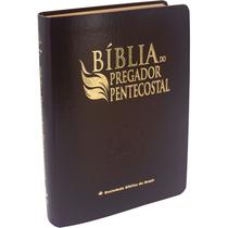 Bíblia do Pregador Pentecostal - Tamanho Portátil - Capa couro - Vinho