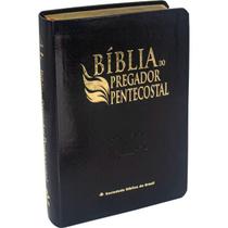 Bíblia do Pregador Pentecostal - Tamanho Portátil - Preta - Capa couro - cpad