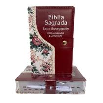 Bíblia e Harpa Letra Hiper Gigante Almeida RC Botão Índice