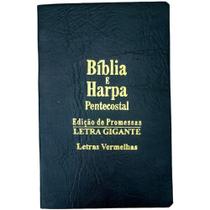Bíblia e Harpa Pentecostal - Edição de Promessas - Letra Gigante