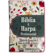 Bíblia e Harpa Pentecostal - Letra HiperGigante - com Zíper