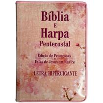 Bíblia e Harpa Pentecostal - Letra HiperGigante - com Zíper