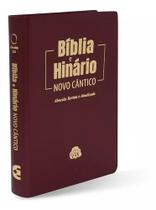 Bíblia e Hinário Novo Cântico I.P.B LM COR vinho (LETRA/FONTE NORMAL) CAPA LUXO047