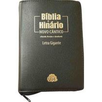 Bíblia e Hinário PRESBITERIANA RA 064NCTIZ Letra Gigante c/ zíper - preta