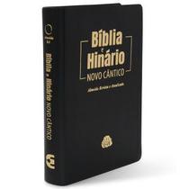 Bíblia e Hinário RA 12x17CM LM - capa macia preta - HINÁRIO PRESBITERIANO
