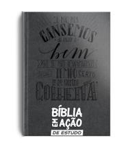 Biblia em acao de estudo - versao mensagem - cinza