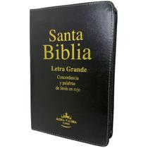 Biblia Em Espanhol Santa Biblia Capa De Cuero Sintetico Letra Grande Reina Valera Tradicional 1960 Rvt Preta