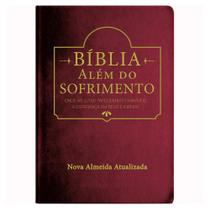 Bíblia Estudo Além Do Sofrimento - NAA - Vinho