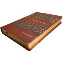 Bíblia Estudo Sagrada Evangélica Textual Contextual BTX Marrom Feminina Masculino BV - BV BOOKS