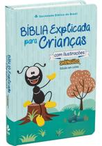 Bíblia Explicada Para Crianças Com Ilustrações Smilinguido - Masculina Azul