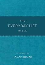 Bíblia FaithWords Everyday Life Couro LeatherLuxe Azul-Esverdeado