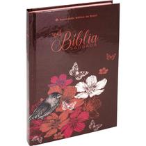 Bíblia Feminina Capa Dura Arc Letra Normal Flores - SBB