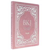 Bíblia Feminina King James Fiel 1611 Versão Rose Letra Grande Luxo, Conforto Visual E Impacto Espiritual Numa Só Edição
