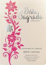 Bíblia Gigante Ppm Arc Full Color C/ Harpa Pu Luxo - Rosé E Pink