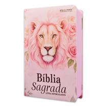 Biblia hipergigante ppm full color arc capa dura - leao flores rose Biblia hipergigante ppm full color arc capa dura - leao flores rose