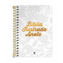 Bíblia Ilustrada Anote NVT espiral - Tela Branca - GEOGRAFICA