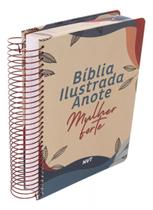 Bíblia Ilustrada Anote NVT Mulher Forte Letra Média Capa Dura Caligrafia - CENTRAL GOSPEL