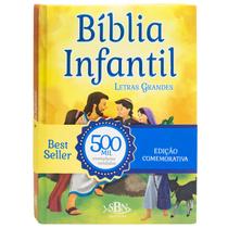 Bíblia Infantil Ilustrada Completa Letras Grandes Jumbo Sagrada - Bíblia para crianças