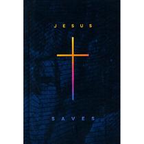 Bíblia Jesus Saves NAA Capa Dura Azul