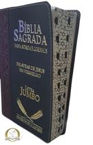 Biblia jumbo luxo c. harpa bicolor RC cpp