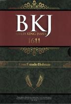 Biblia king james 1611 - com estudo holman - preta - BV FILMS BIBLIA