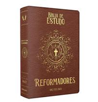 Bíblia King James 1611 De Estudos Reformadores - Capa Luxo Marrom - BV BOOKS