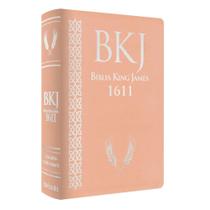Bíblia King James 1611, Letra Ultra Gigante - Luxo Rose - - BV