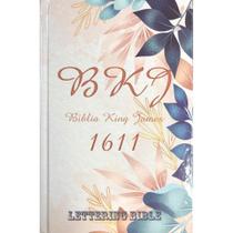 Bíblia King James 1611 Lettering Bible Flores - BV