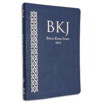 Bíblia King James 1611 Ultra Fina Capa Luxo Azul - Editora BVBooks