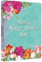 BIBLIA KING JAMES 1611 - ULTRAFINA LETTERING BIBLE FEMININA TIFFANY -