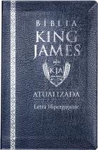 Biblia king james atuali. hiper. luxo coverbook azul