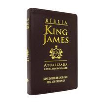 Biblia King James Atualizada 400 Anos Hipergigante Marrom - Ebenezer