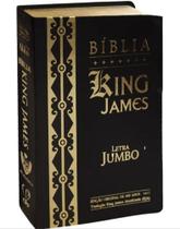 Bíblia King James Atualizada Letra Jumbo Com Índice PU Luxo Capa Arabesco Preto