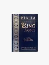 Bíblia King James Atualizada Letra Jumbo Coverbook Compacta Azul